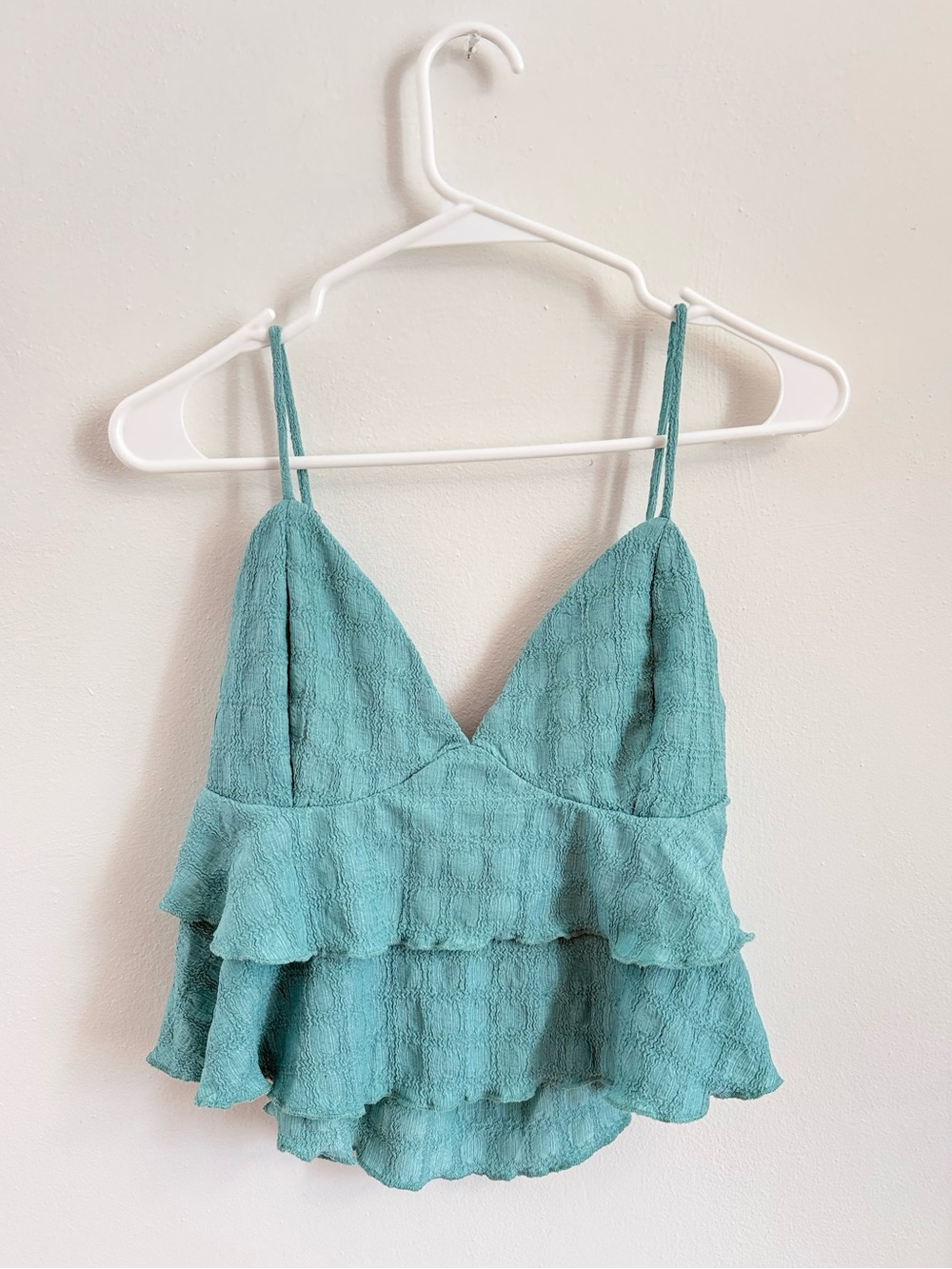 O'Neill Teal Layered Ruffle Cami